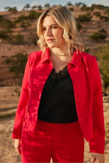 Live Unlimited Red Curve Short Tailored Jacket