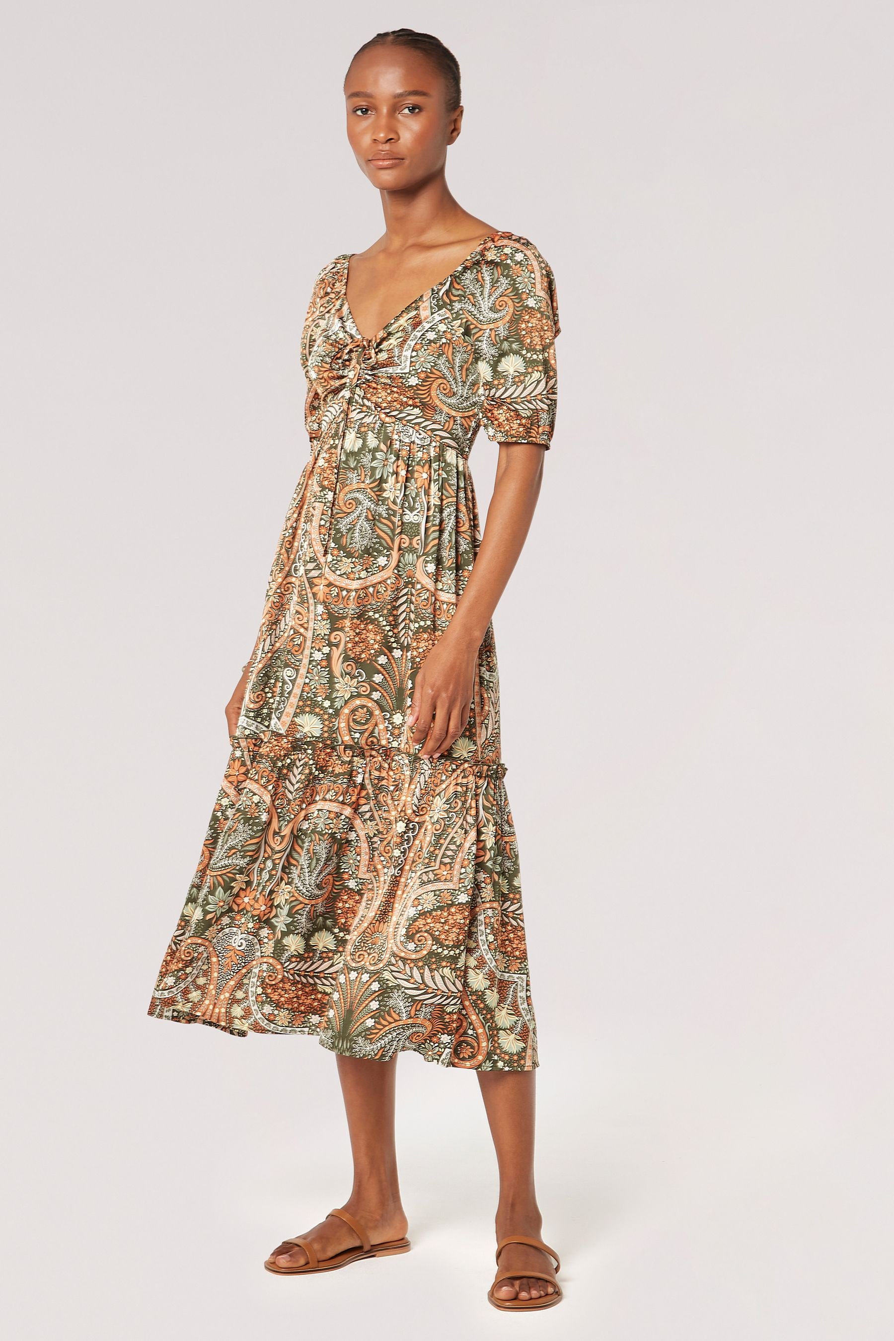 Boho satin dress deals