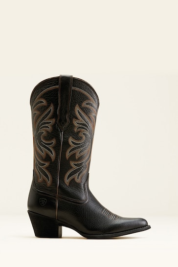 Ariat Heritage J Toe Stretchfit Western Black Boots
