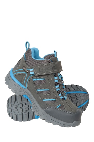 Mountain Warehouse Grey Junior Drift Waterproof Walking Boots