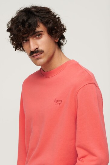 Superdry Pink Vintage Washed Sweatshirt