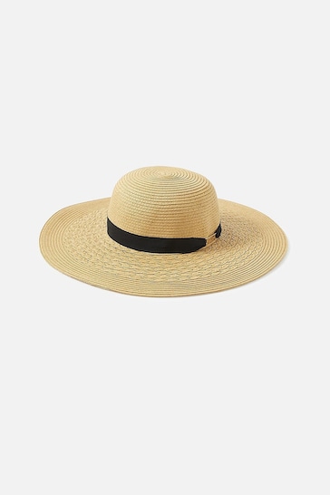 Accessorize Natural Floppy Band Hat