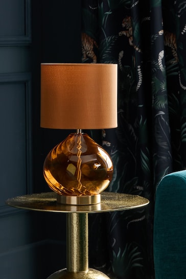 Amber Orange Freya Table Lamp