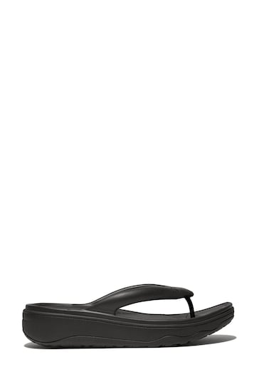 FitFlop Relieff Recovery Toe Post Black Sandals