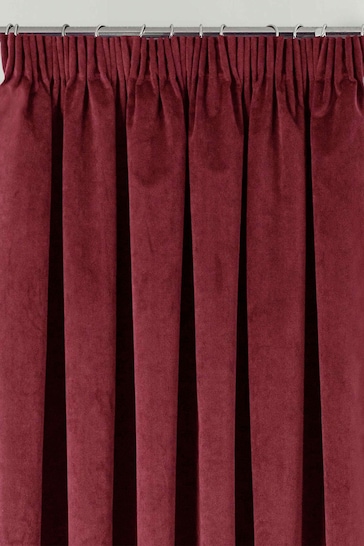 Enhanced Living Red Thermal Blackout Oxford Readymade Curtains