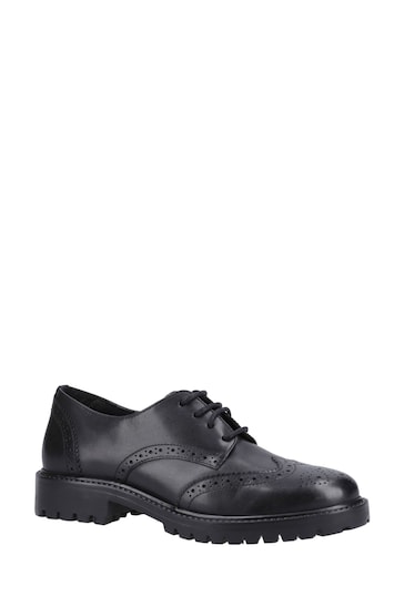 Hush Puppies Athena Junior Black Shoes