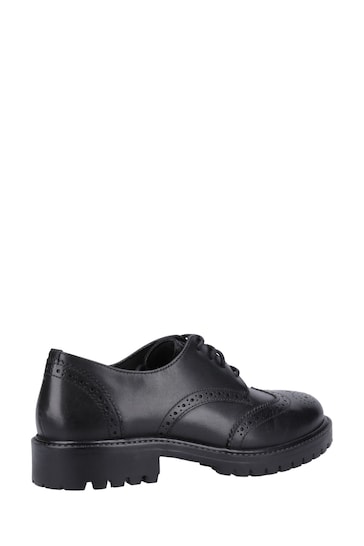 Hush Puppies Athena Junior Black Shoes