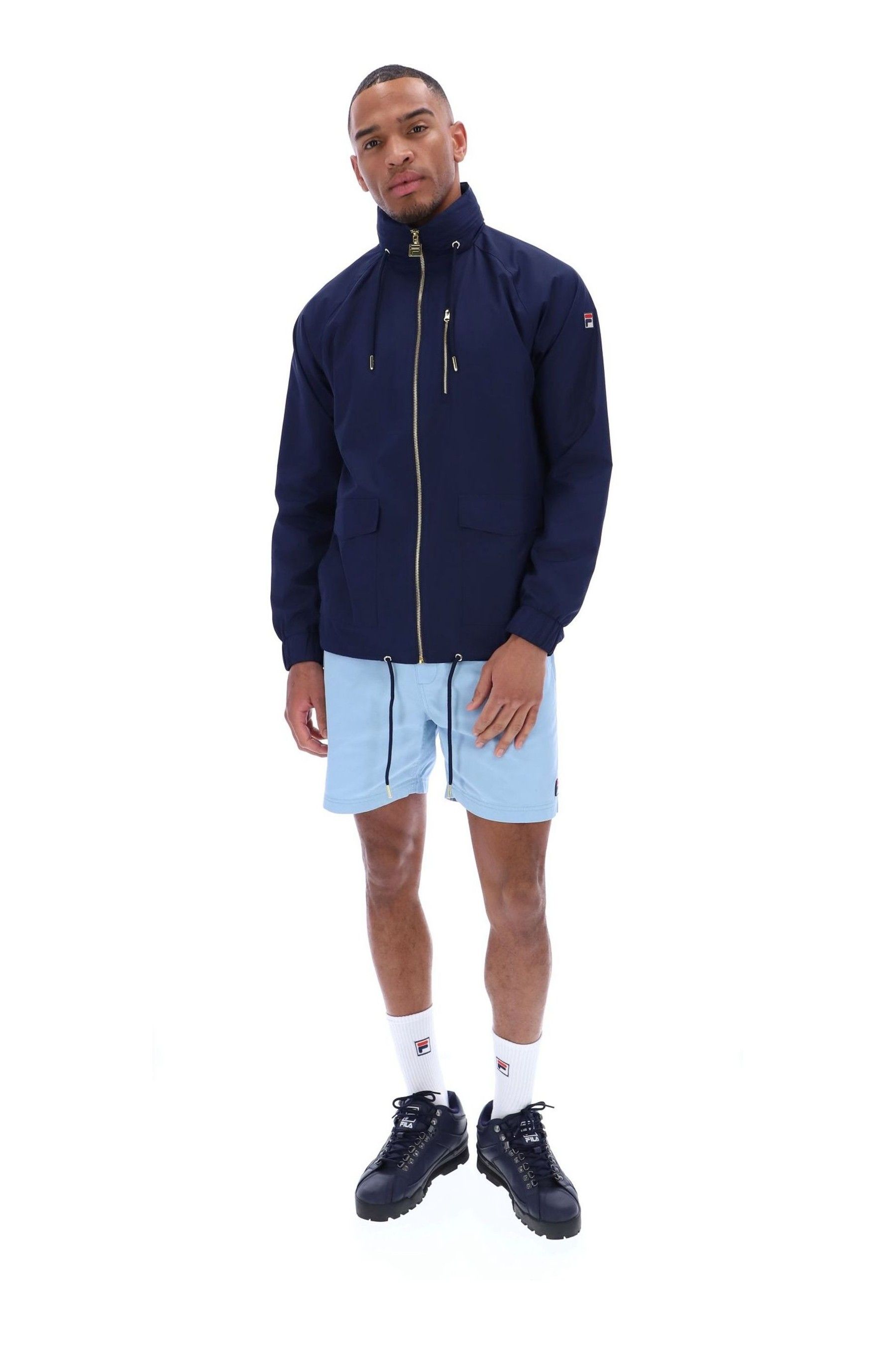Buy Fila Blue Ronnie Raglan Lightweight Jacket from the Next UK online shop