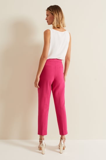 Phase Eight Pink Ulrica Tapered Suit Trousers