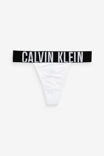 Calvin Klein Logo High Leg Thongs