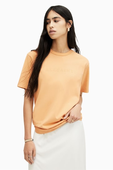 AllSaints Orange BF  Pippa T-Shirt