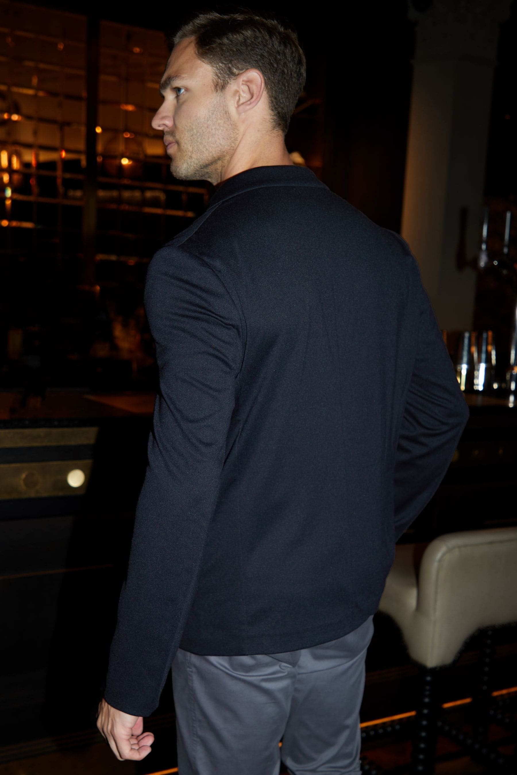 Black blazer and white shirt discount