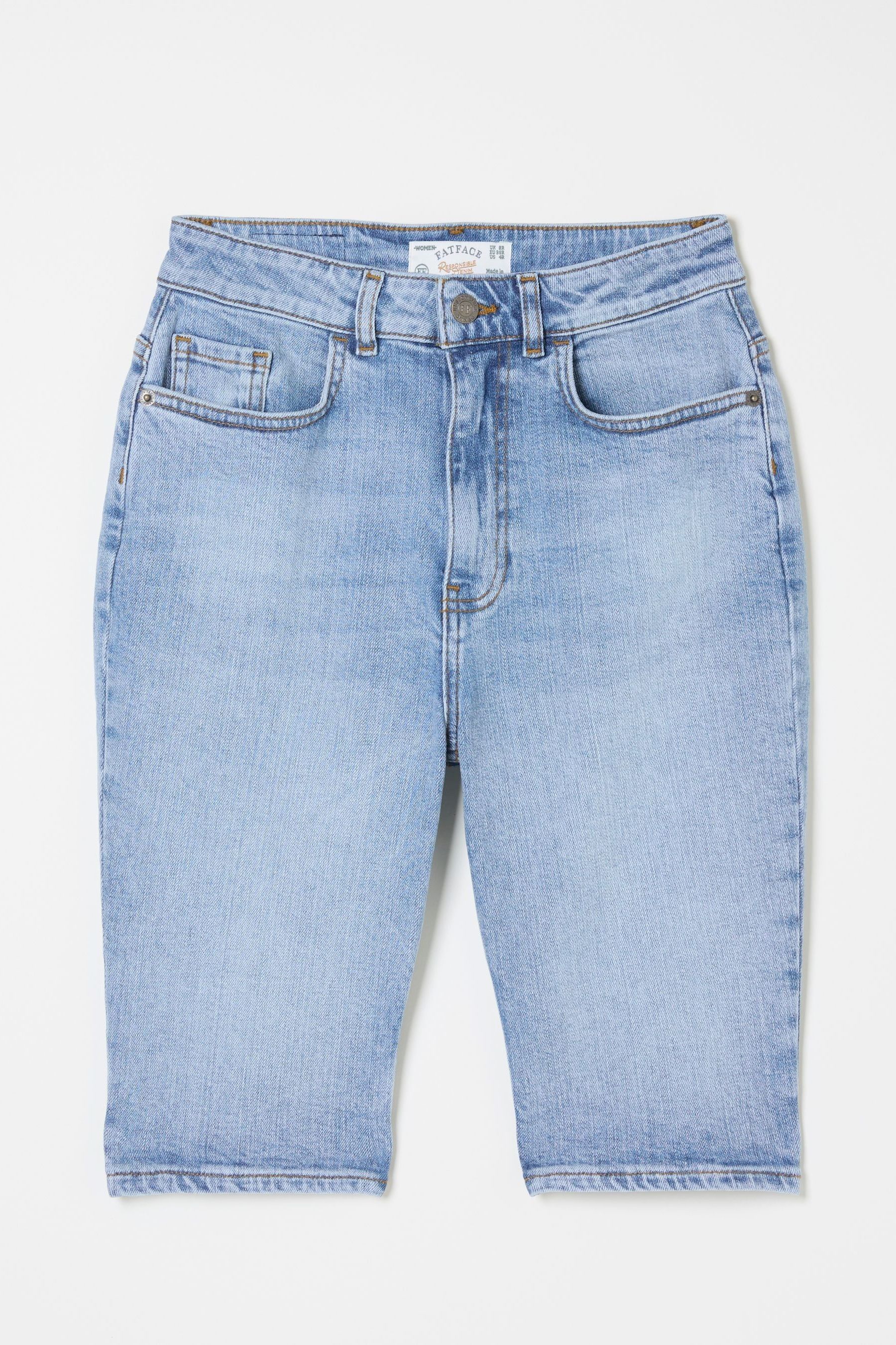 Buy FatFace Bisley Blue Denim Bermuda Shorts from the Next UK online shop