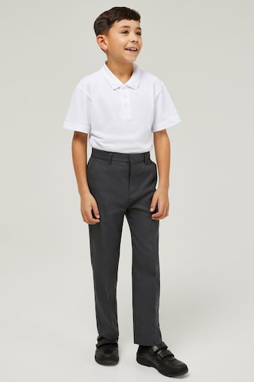 Trutex Junior Boys Regular Fit Grey School Trousers