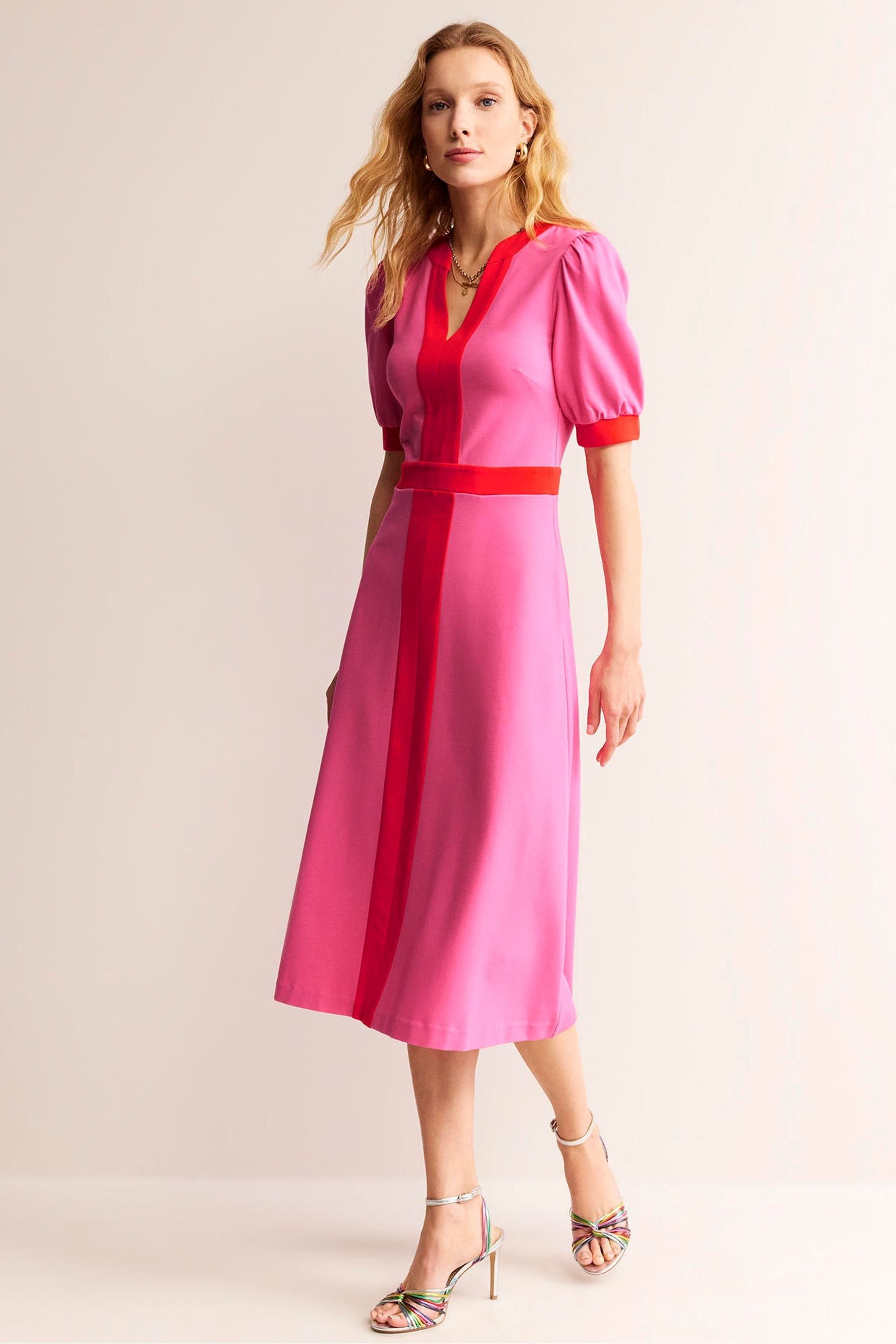 Pink ponte dress hotsell