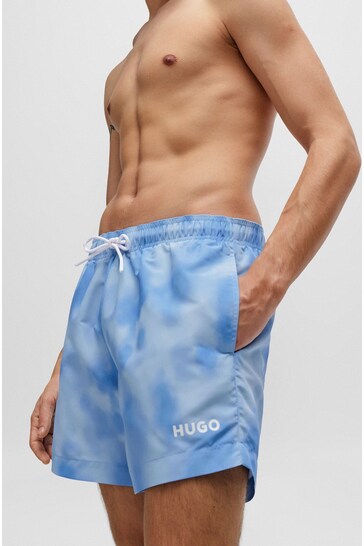 HUGO Quick-Drying Printed Swim Shorts