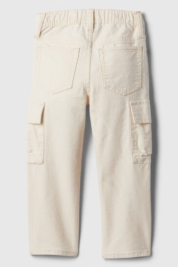 Gap Cream Pull On Cargo Trousers (Newborn-5yrs)