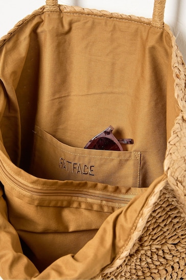 FatFace Natural Straw Bag