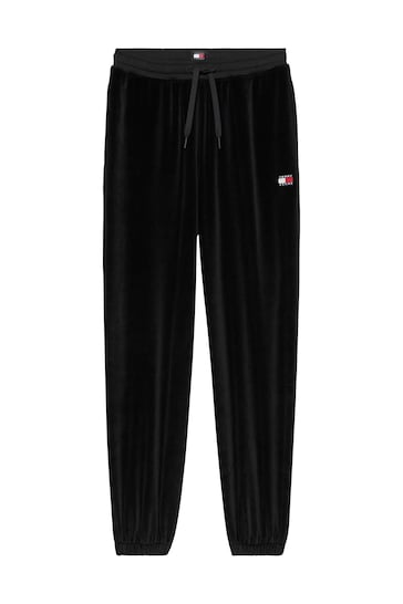 Tommy Jeans Velour Black Sweatpants