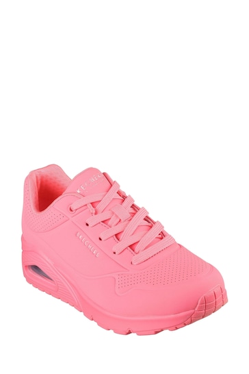 Skechers Pink Uno Stand On Air Trainers