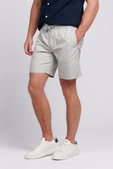 U.S. Polo Assn. Mens Grey Linen Blend Deck Shorts