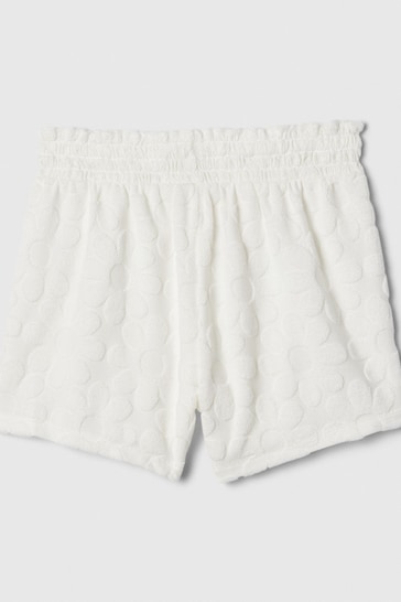 Gap White Towel Terry Pull On Shorts (4-13yrs)