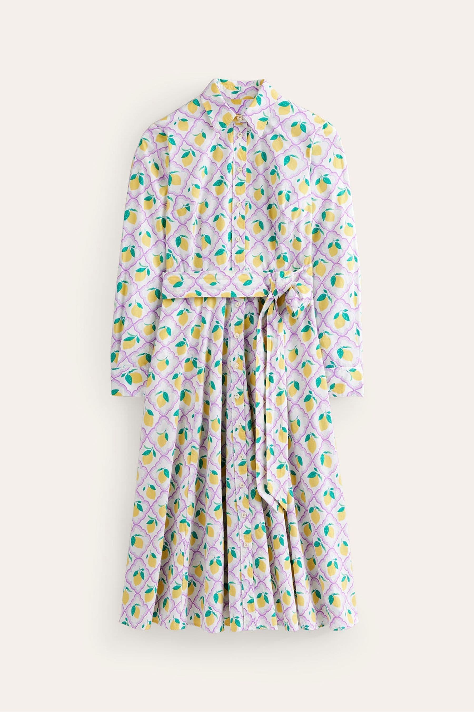 Buy Boden Cream Amy 100 Cotton Midi Shirt Dress from the Next UK online shop