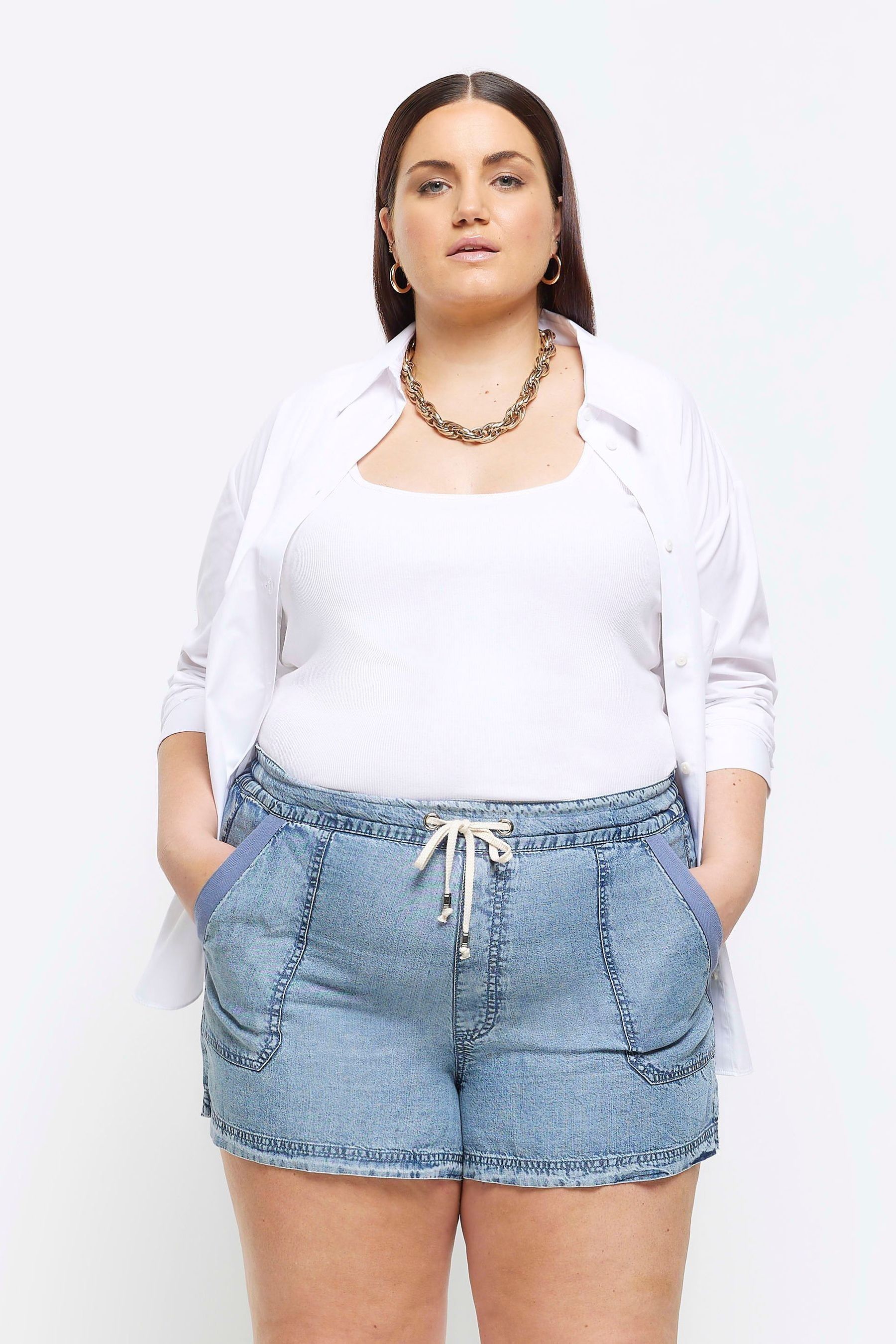 River island denim shorts womens new arrivals