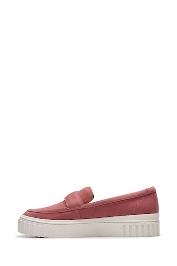 Clarks Pink Nbk Mayhill Cove Shoes