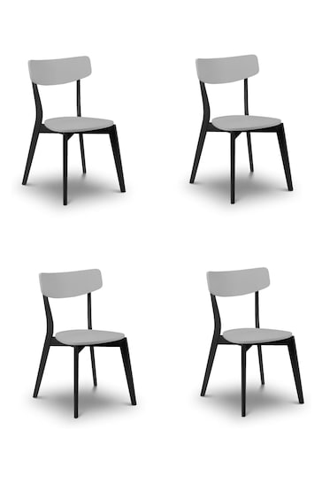 Julian Bowen Set of 4 Grey Casa Dining Chairs