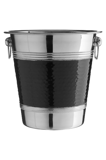 Maison by Premier Black Hammered Band Wine Bucket