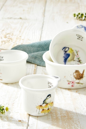 Royal Worcester Wrendale White Measuring Cups Set Of 4