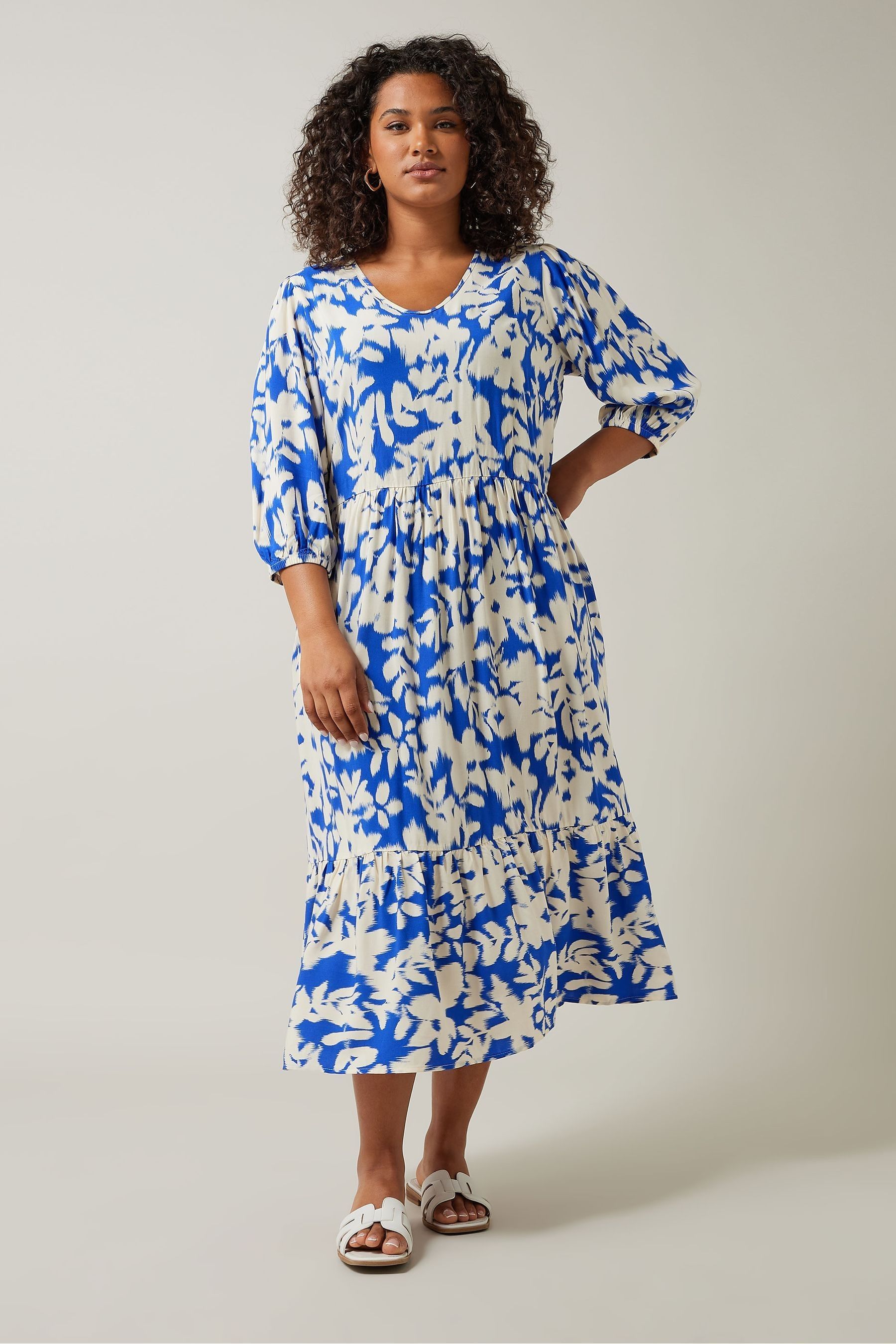 Buy Evans Blue Tea Dress from the Next UK online shop