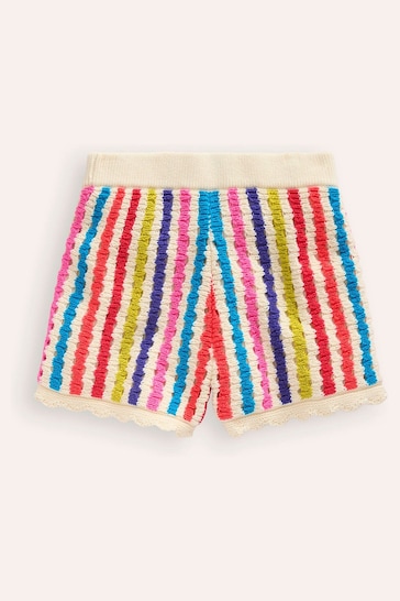 Boden Natural Stripe Knitted Shorts