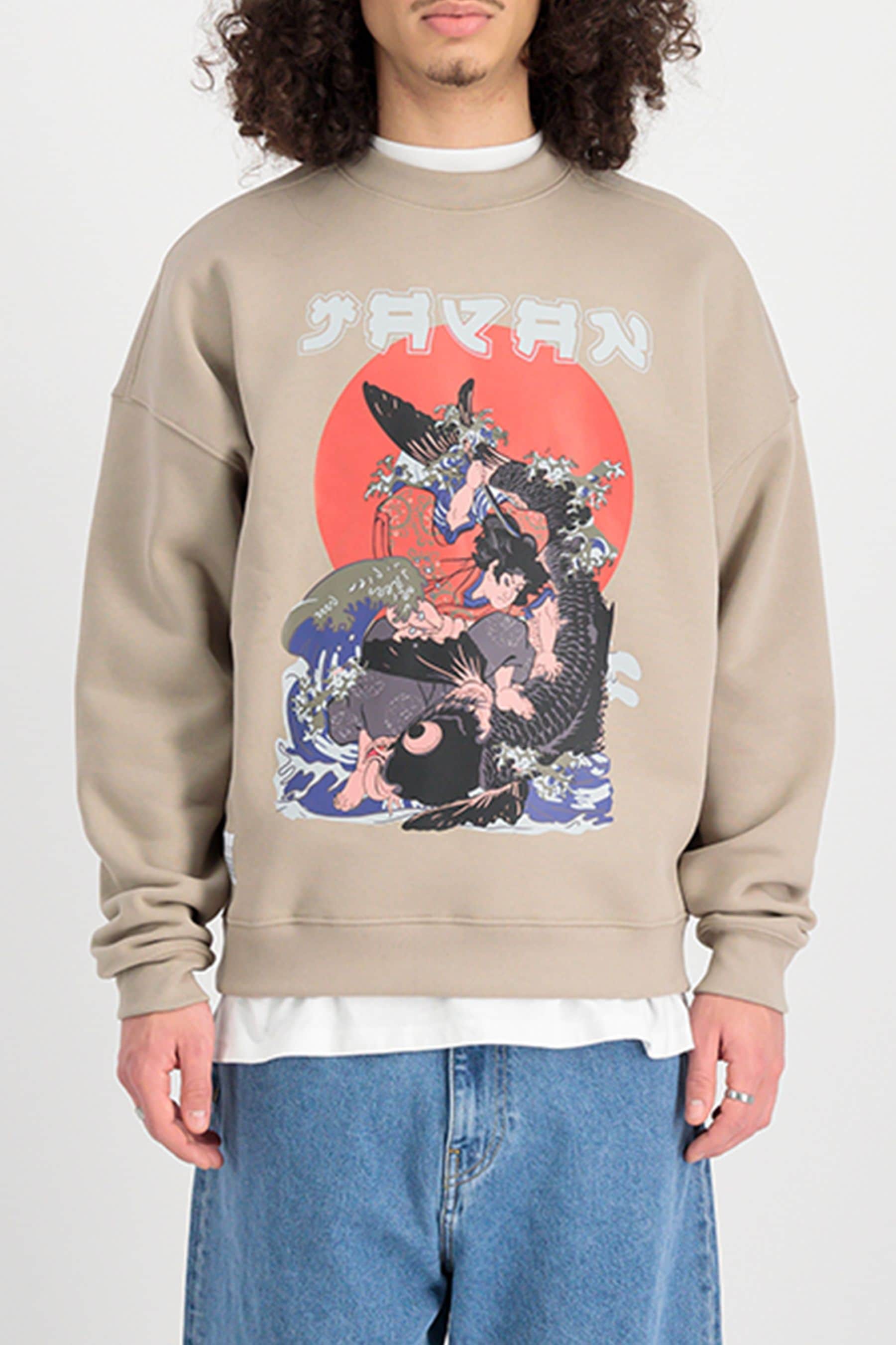 Buy Alpha Industries Blue Japan Warrior Sweater from the Next UK online shop