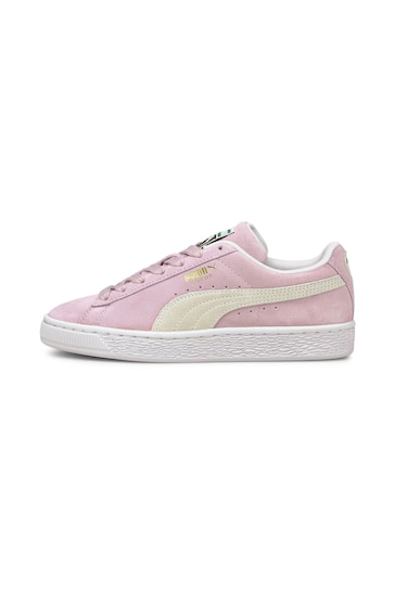 Puma Pink Suede Classic XXI Youth Trainers