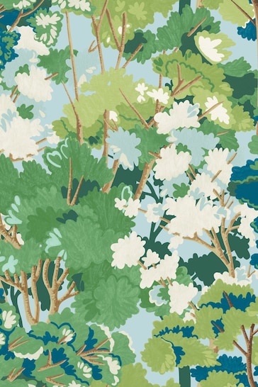 Graham & Brown Blue Folklore Tree Sky Wallpaper