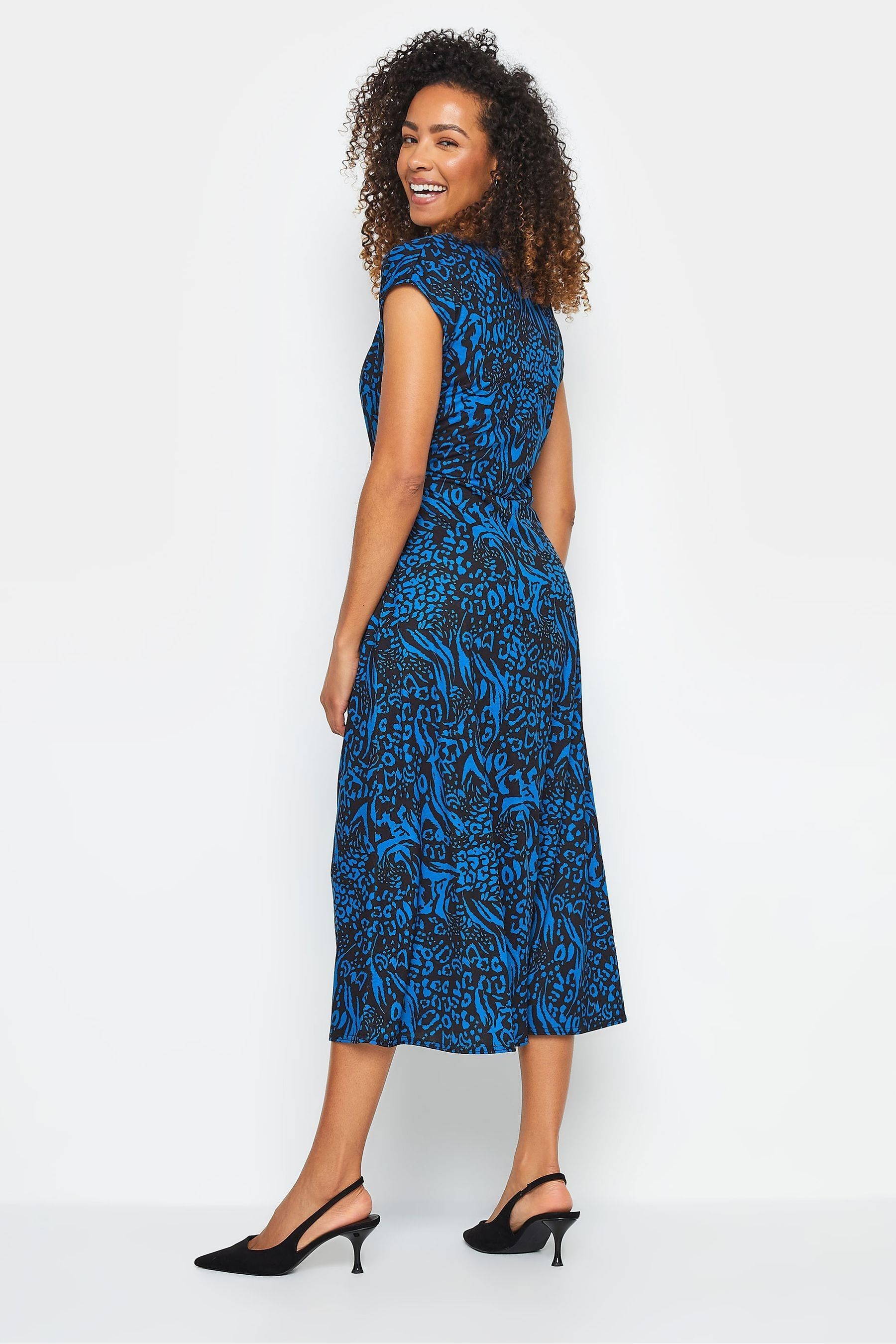 Black and navy blue dress on sale