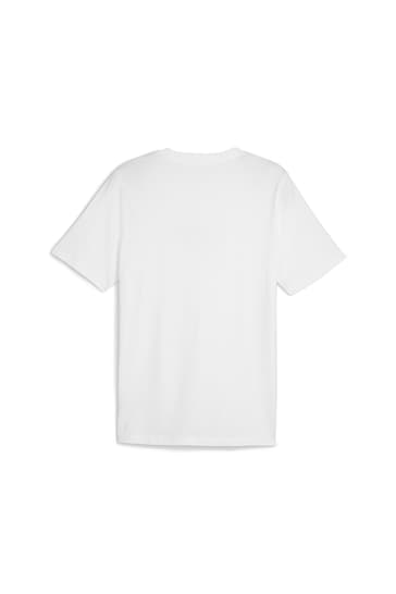 Puma White Mens GRAPHICS Execution T-Shirt
