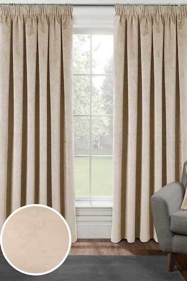 Enhanced Living Cream Thermal Blackout Oxford Readymade Curtains