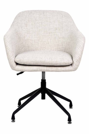 Pacific Grey Pebble Linen Mix Swivel Rise and Fall Chair