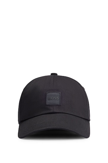 BOSS Black Cotton-Twill Cap With Tonal Logo Patch