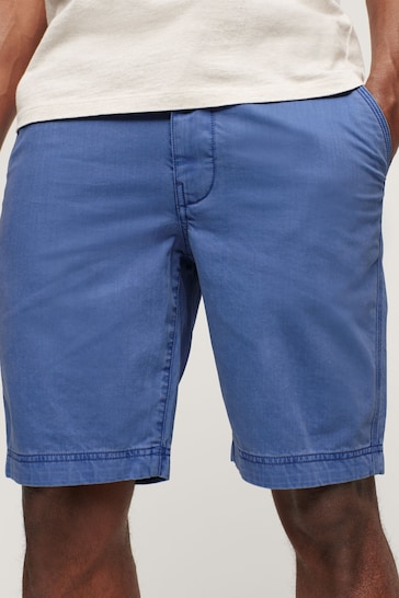 Superdry Blue Officer Chino Shorts