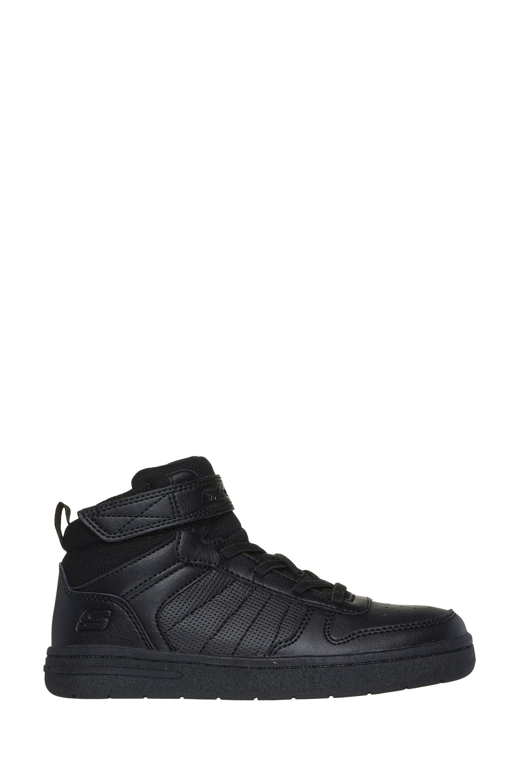 Black high top skechers store