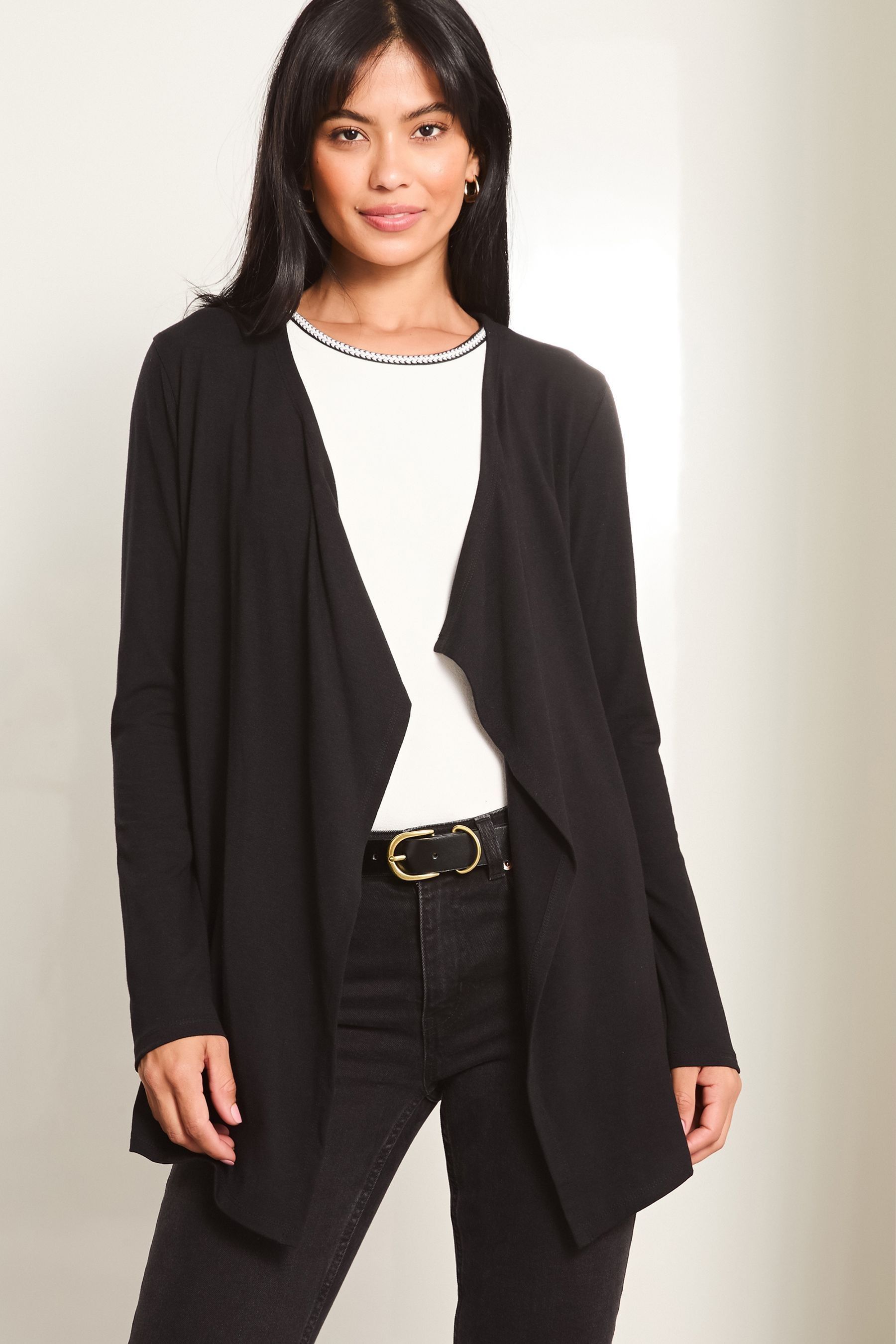 Buy Lipsy Black Waterfall Cardigan from the Next UK online shop