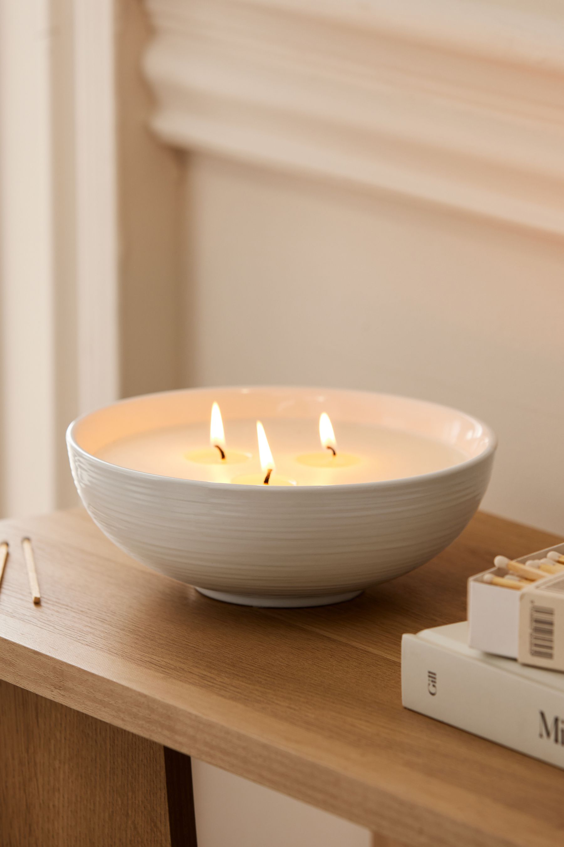 Buy White Golden Amber and Vanilla 3 Wick Scented Candle from the Next UK online shop