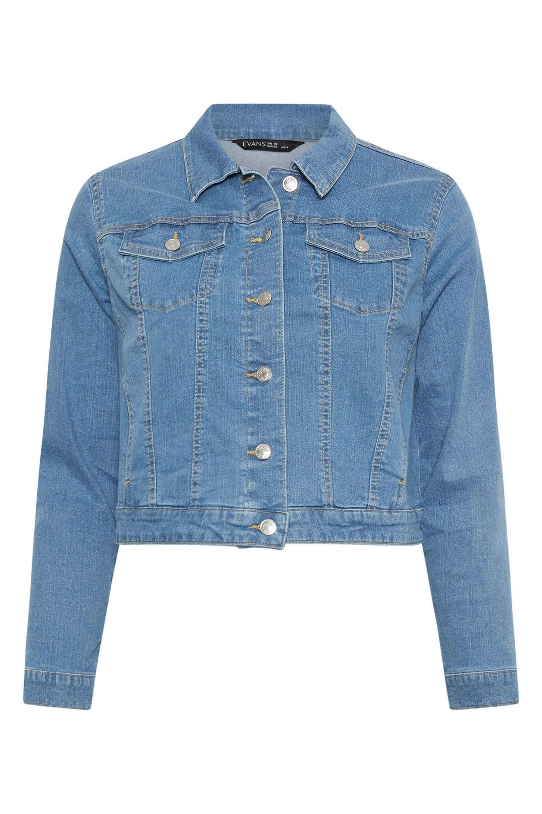 Buy Evans Stretch Denim Jacket from the Next UK online shop