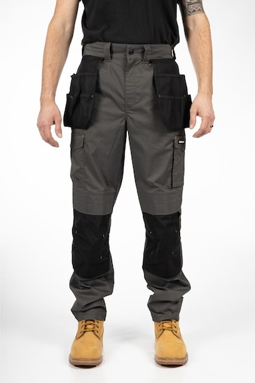 CAT Grey Essential Knee Pocket Stretch Holster Trousers