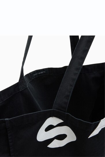 AllSaints Black Large Tierra Tote Bag