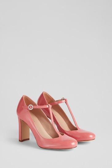 LK Bennett Coral Annalise Patent Leather T-Bar Shoes